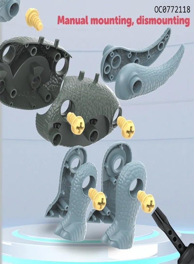 Aganta Dinosaur Pack of 4 with 1 Screwdriver Take Apart Dino Kids Building Learning Toys for 3+ Year - Image 5